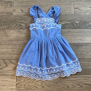 Cat & Jack Blue Dress with White Detailing